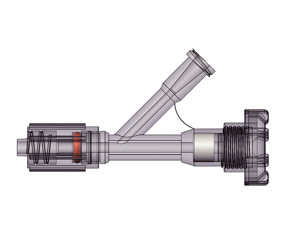 Fivalve صمام ثلاثي الوصلات للاستخدام مرة واحدة